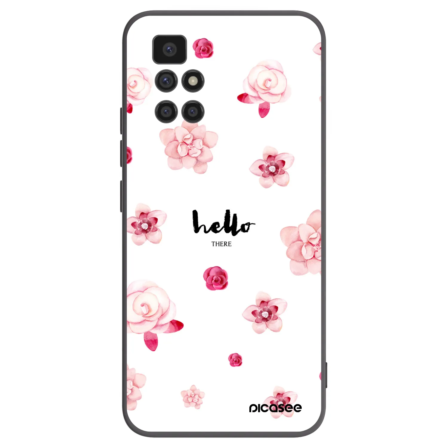 Picasee Xiaomi Redmi 10 (2022) Hülle - Schwarzes Silikon - Hello there