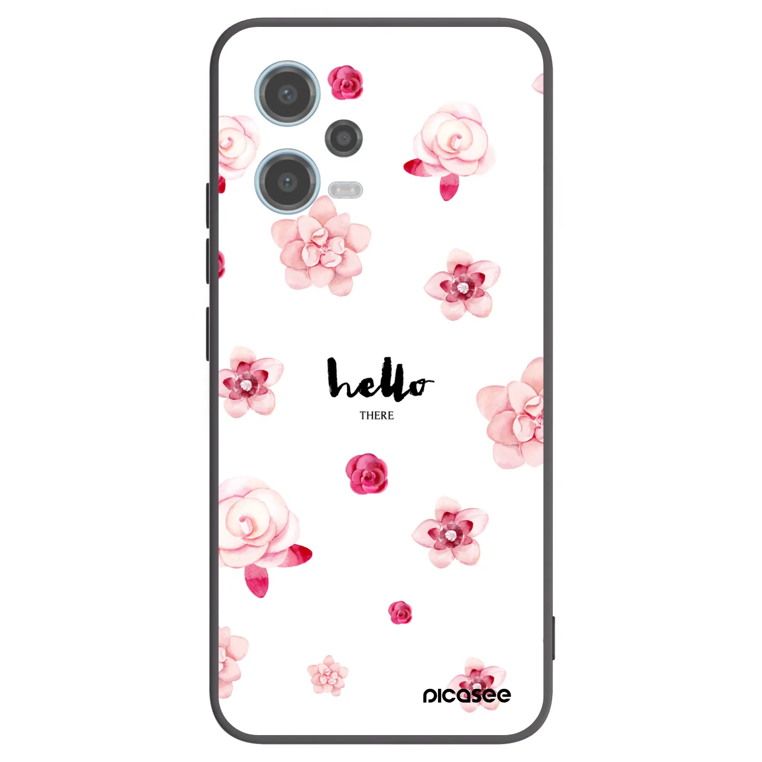 Picasee Xiaomi Redmi Note 12 5G Hülle - Schwarzes Silikon - Hello there