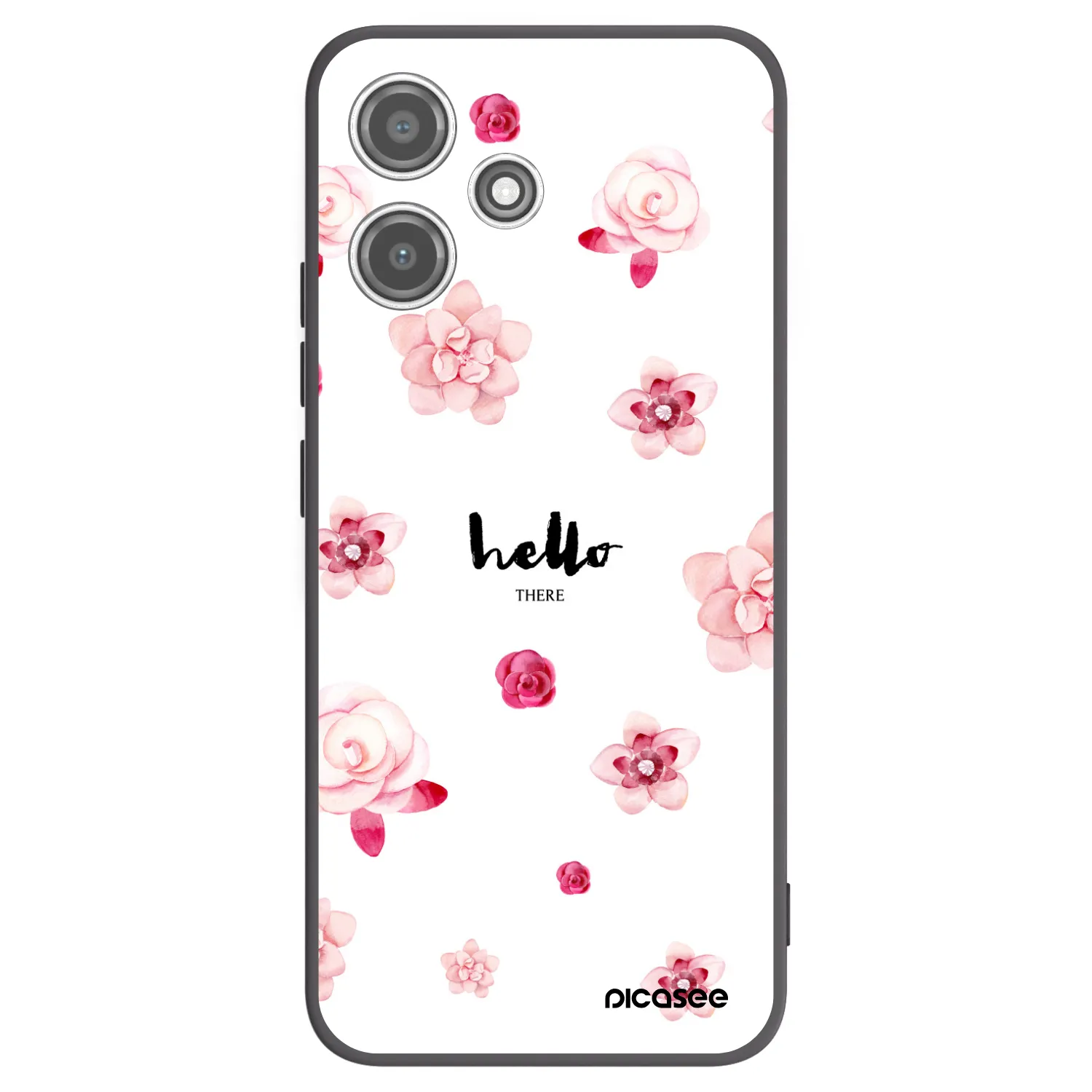 Picasee Xiaomi Redmi 12 5G Hülle - Schwarzes Silikon - Hello there