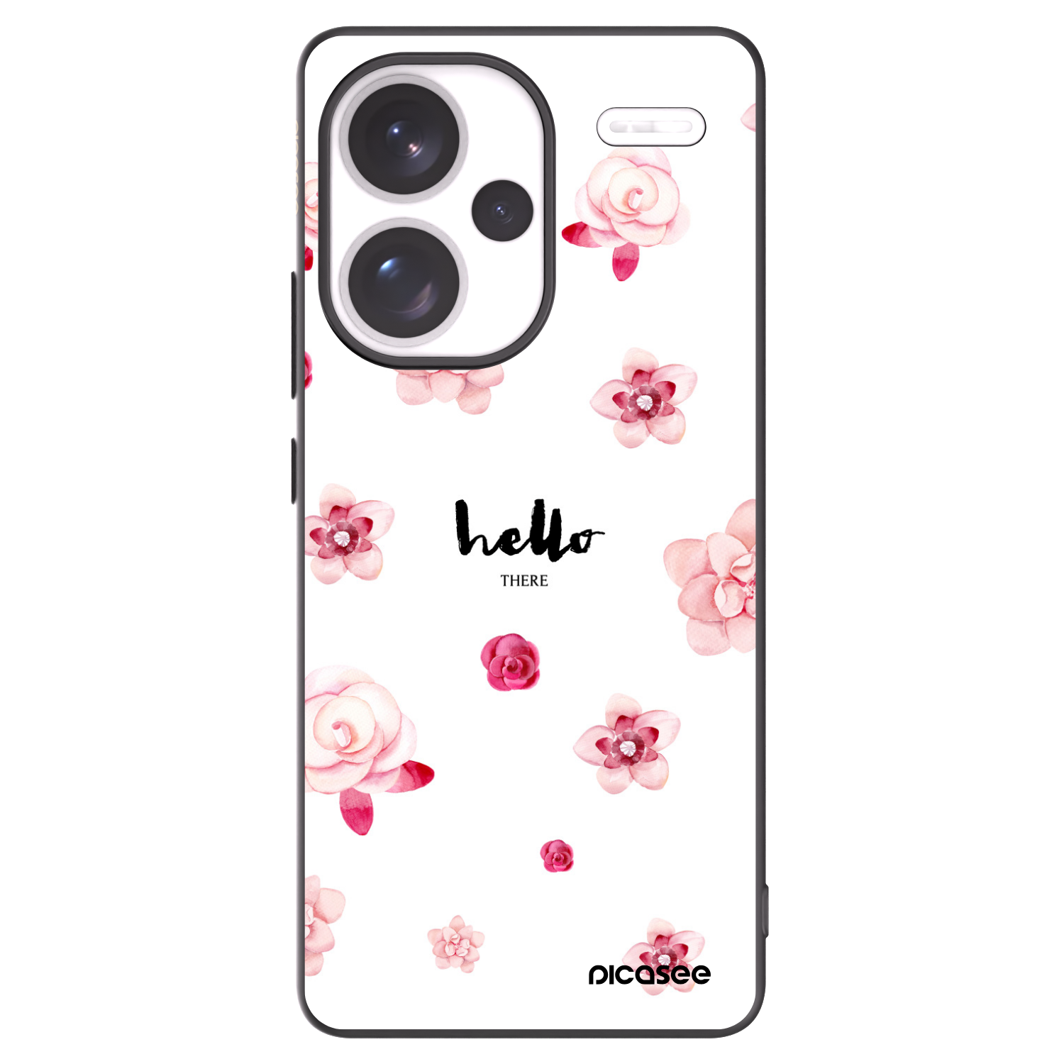 Picasee Xiaomi Redmi Note 13 Pro+ 5G Hülle - Schwarzes Silikon - Hello there