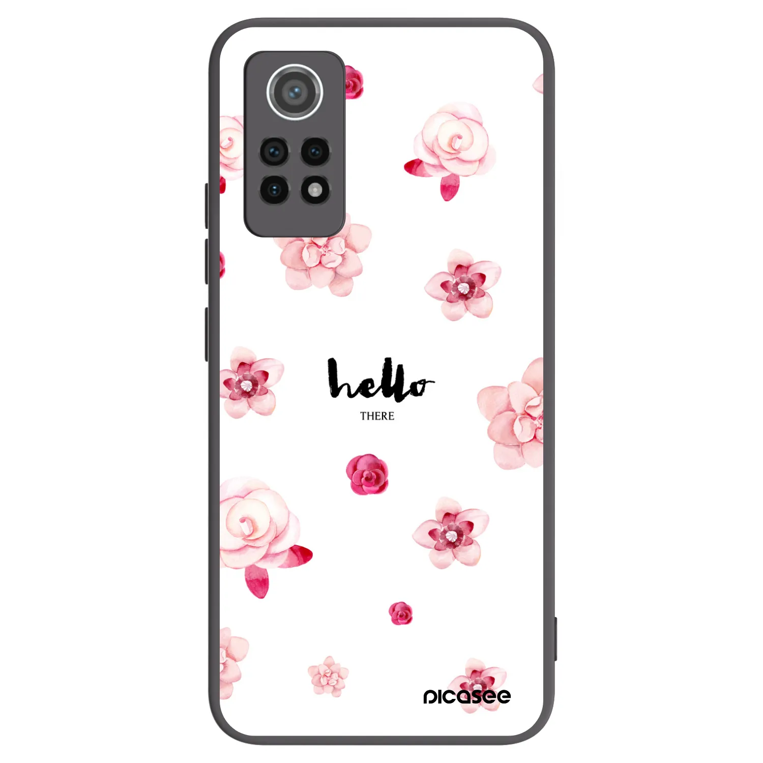 Picasee Xiaomi Redmi Note 12 Pro 4G Hülle - Schwarzes Silikon - Hello there