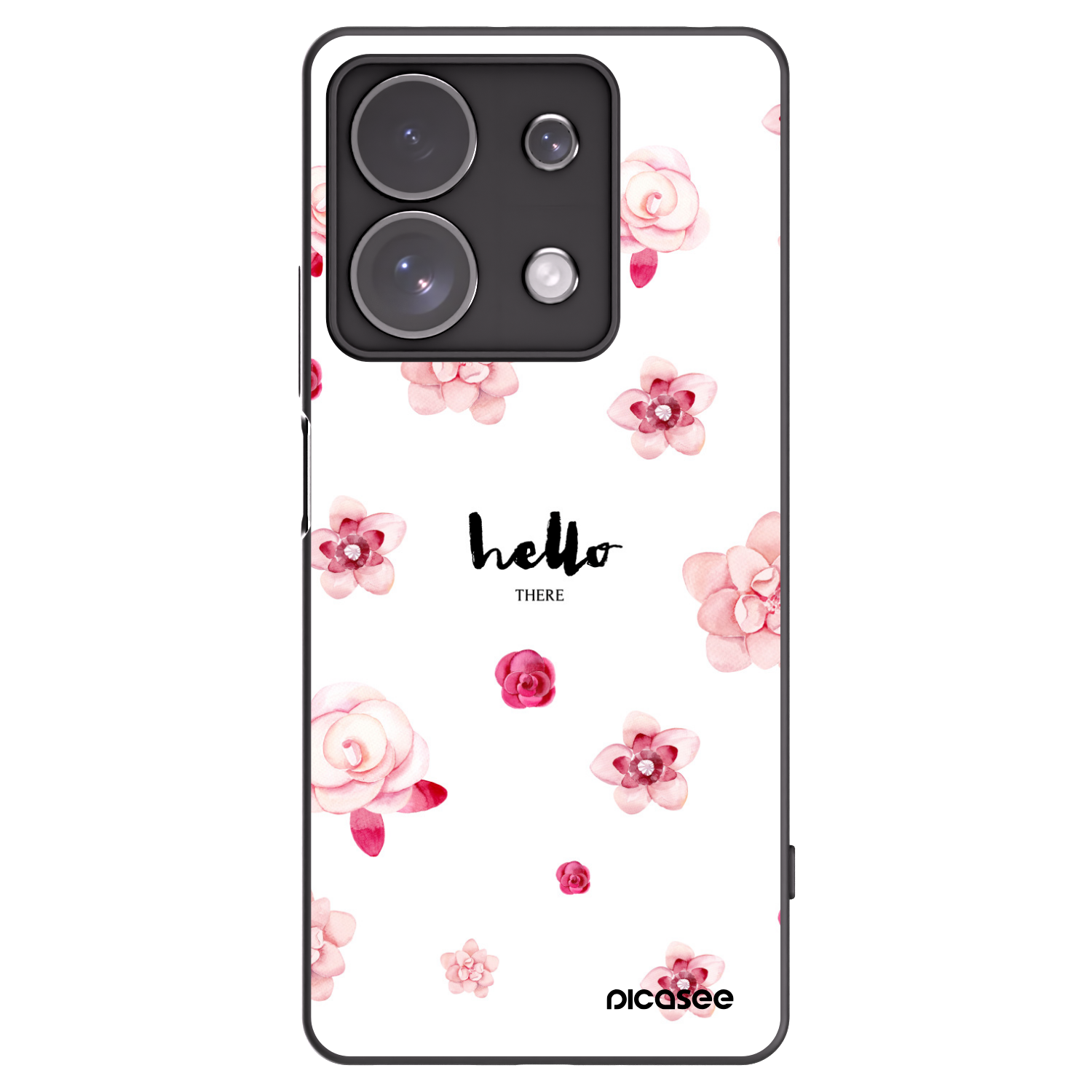 Picasee Xiaomi Redmi Note 13 Pro 4G Hülle - Schwarzes Silikon - Hello there