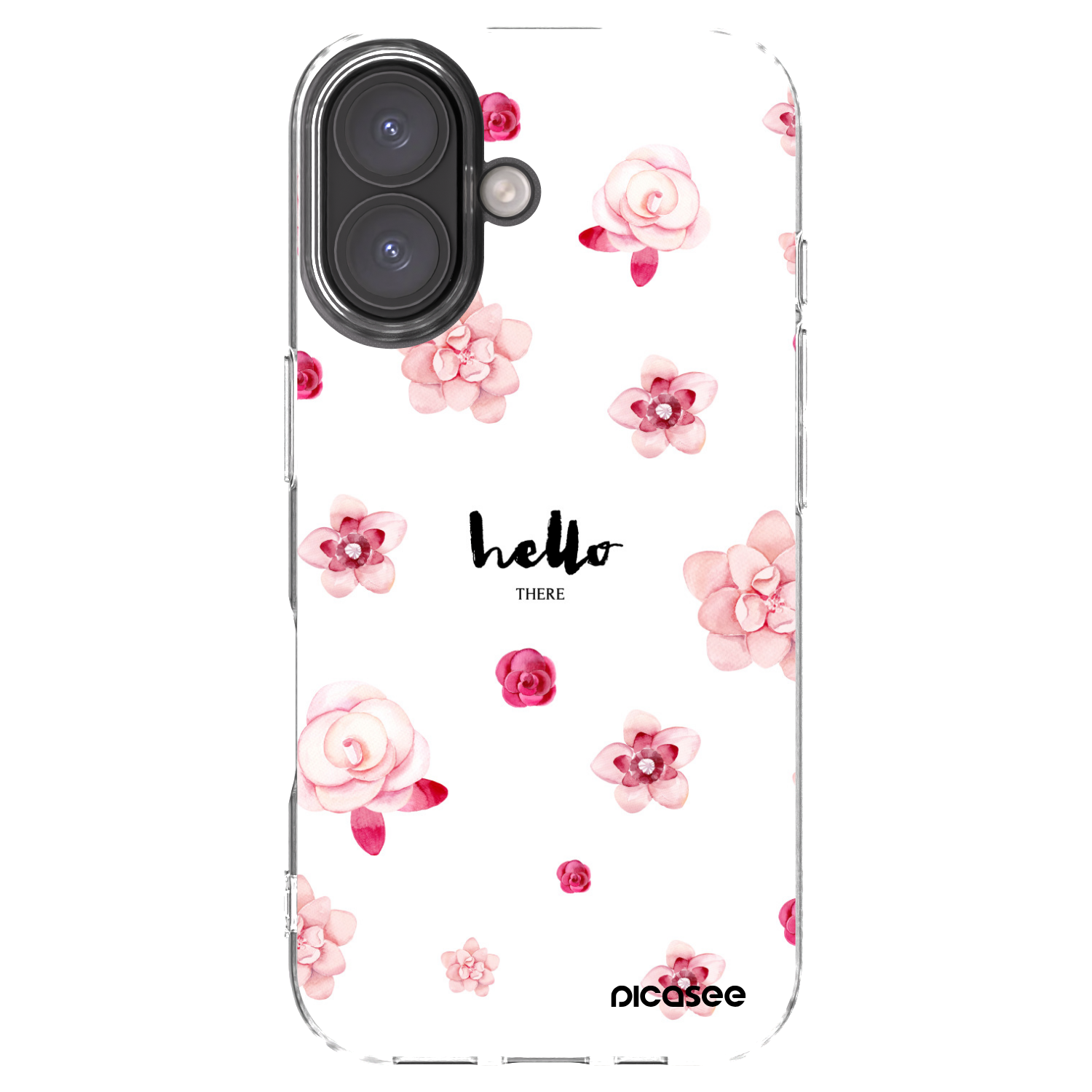 Picasee Apple iPhone 16 Hülle - Transparentes Silikon - Hello there