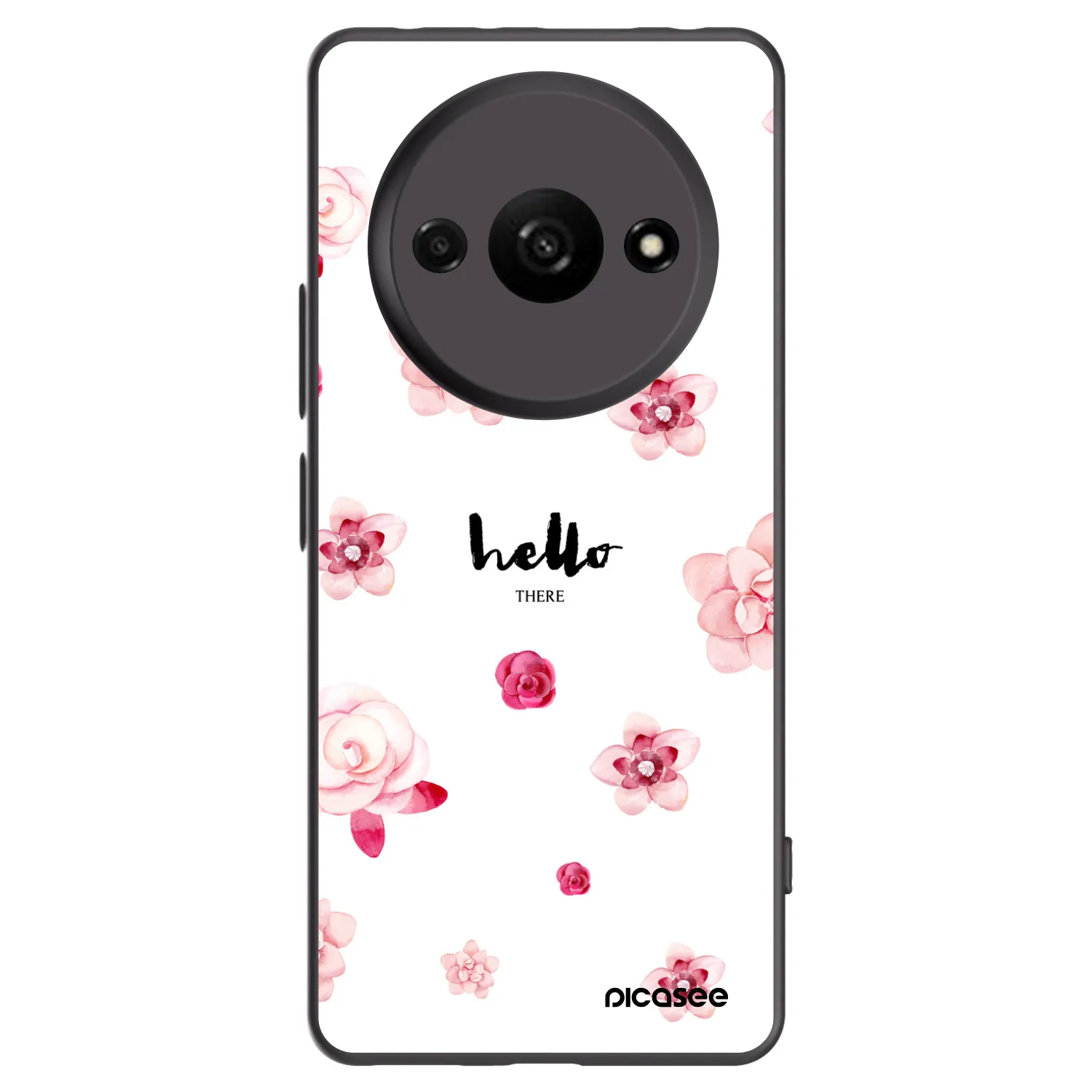 Picasee Xiaomi Redmi A3 Hülle - Schwarzes Silikon - Hello there