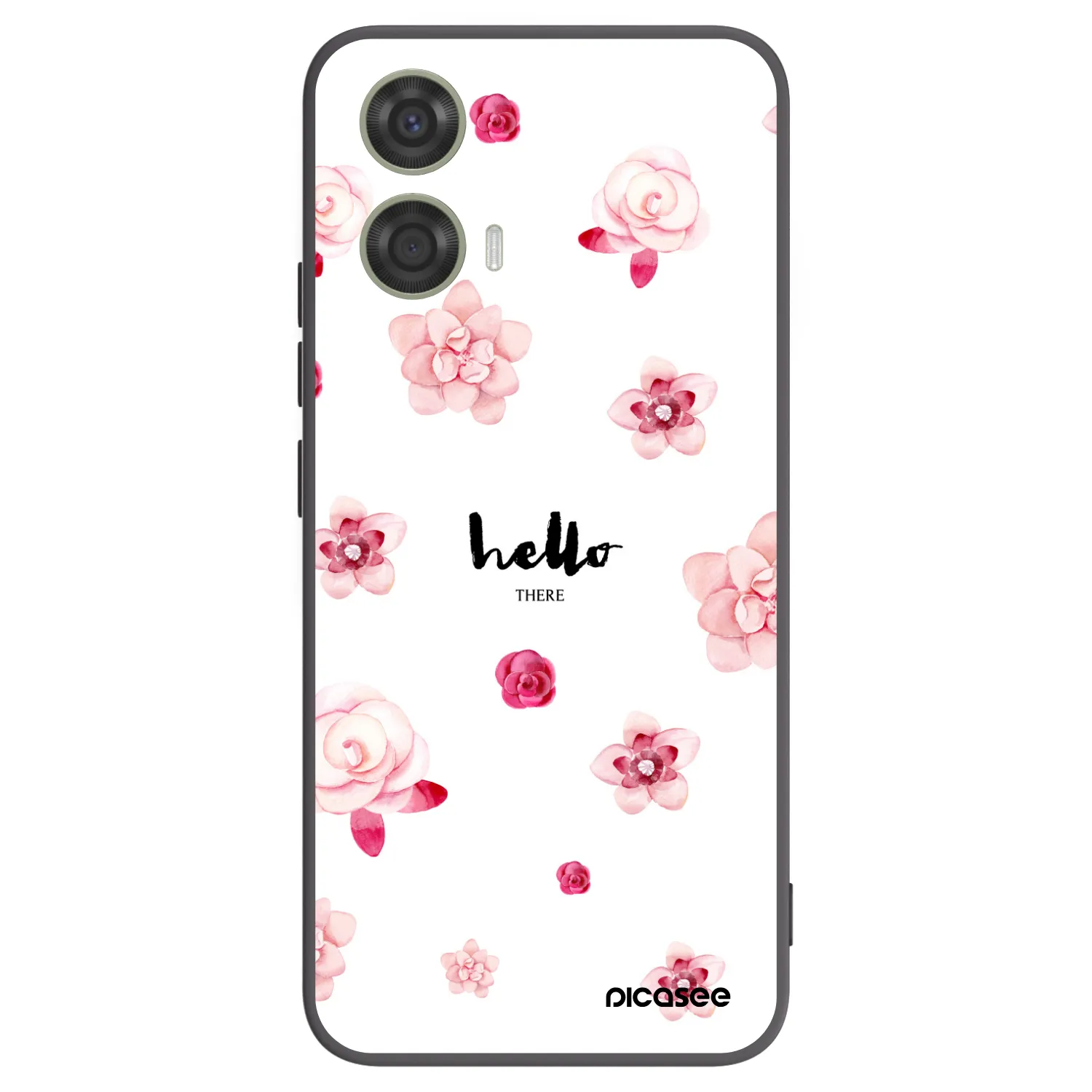 Picasee Motorola Moto G24 Hülle - Schwarzes Silikon - Hello there