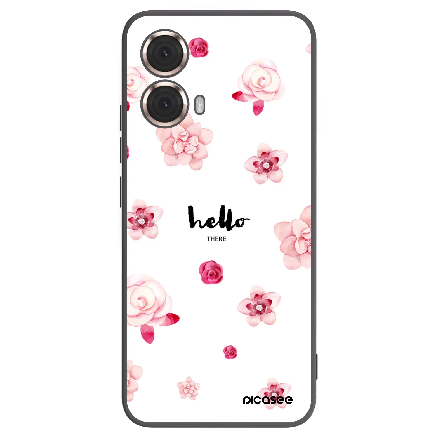 Picasee Motorola Moto G85 Hülle - Schwarzes Silikon - Hello there