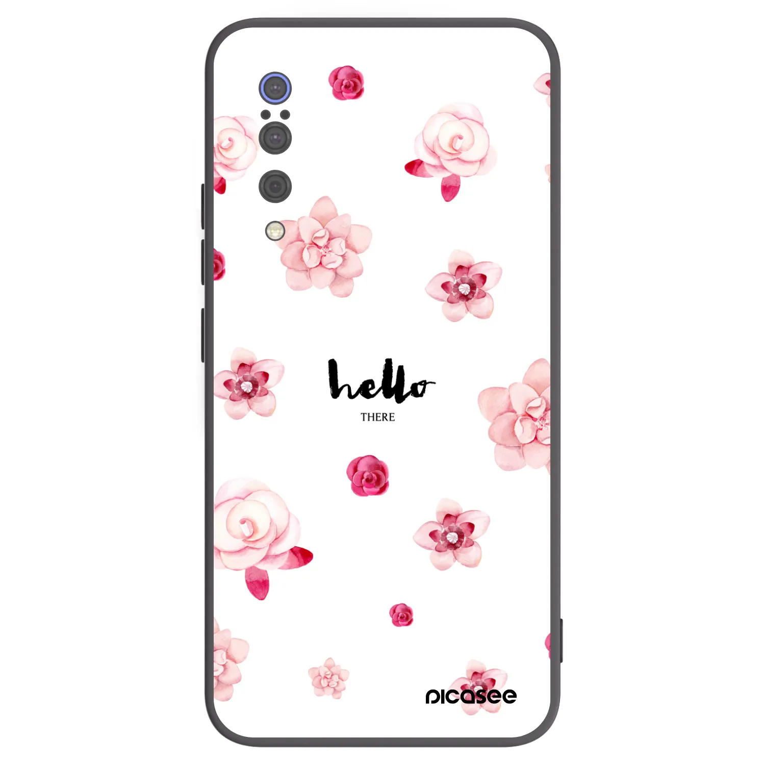 Picasee Xiaomi Mi 9 Hülle - Schwarzes Silikon - Hello there