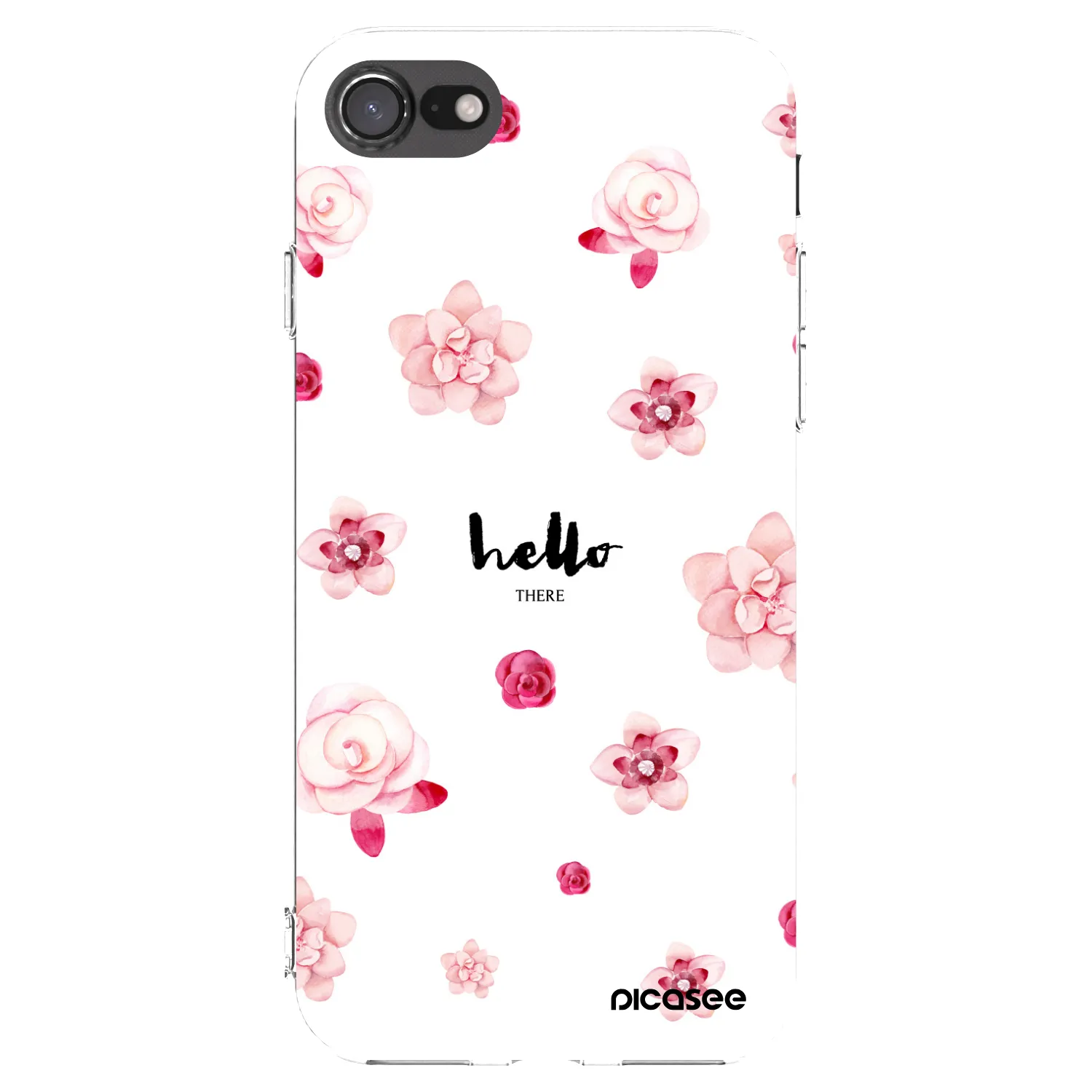 Picasee Apple iPhone 7 Hülle - Transparentes Silikon - Hello there