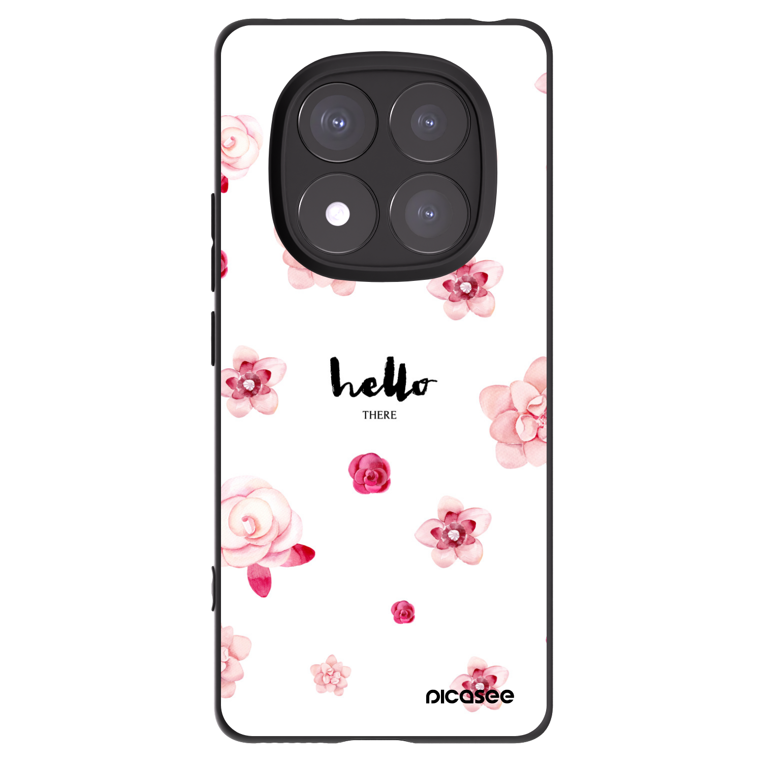 Picasee Xiaomi Redmi Note 14 Pro 5G Hülle - Schwarzes Silikon - Hello there