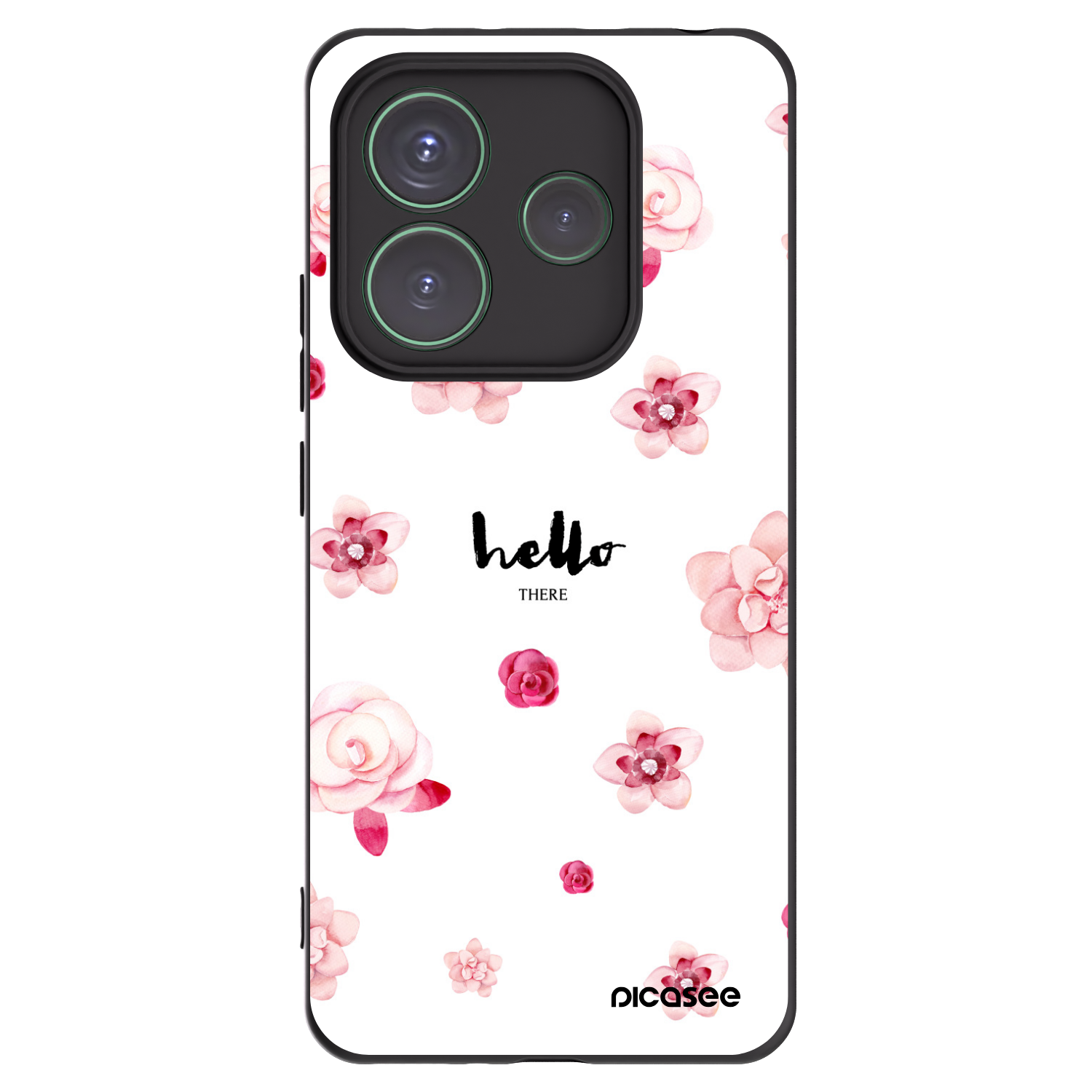 Picasee Xiaomi Redmi Note 14 5G Hülle - Schwarzes Silikon - Hello there