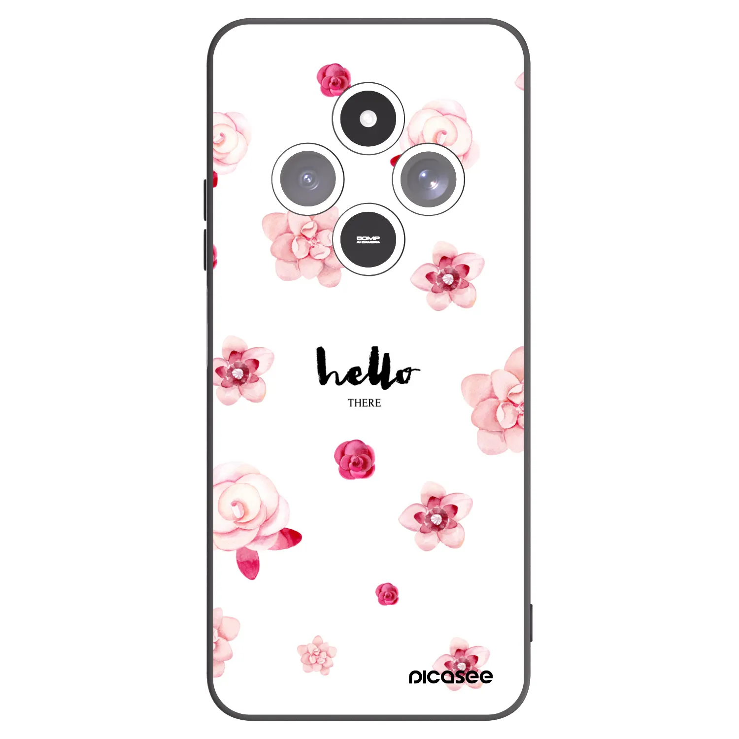 Picasee Xiaomi Redmi 14C Hülle - Schwarzes Silikon - Hello there