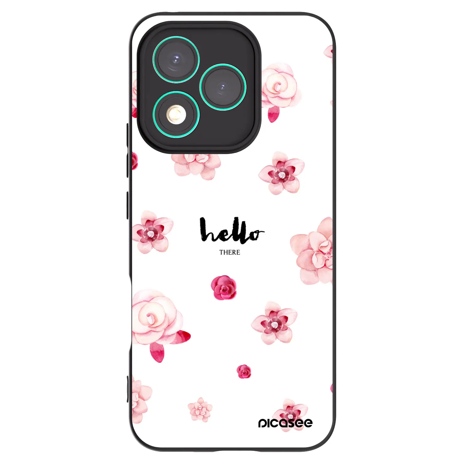 Picasee Honor 400 Lite 5G Hülle - Schwarzes Silikon - Hello there