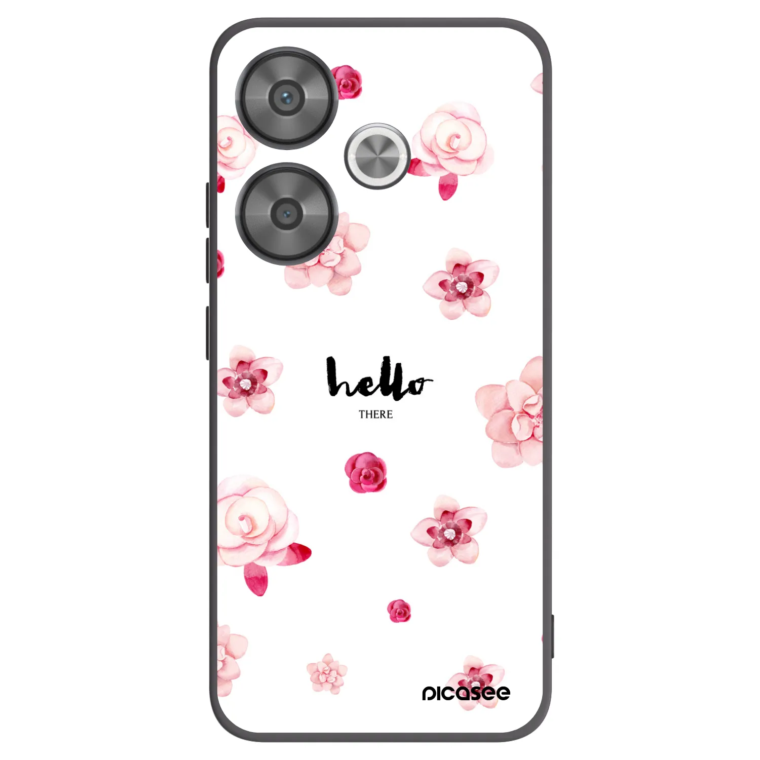 Picasee Xiaomi Poco F6 Hülle - Schwarzes Silikon - Hello there