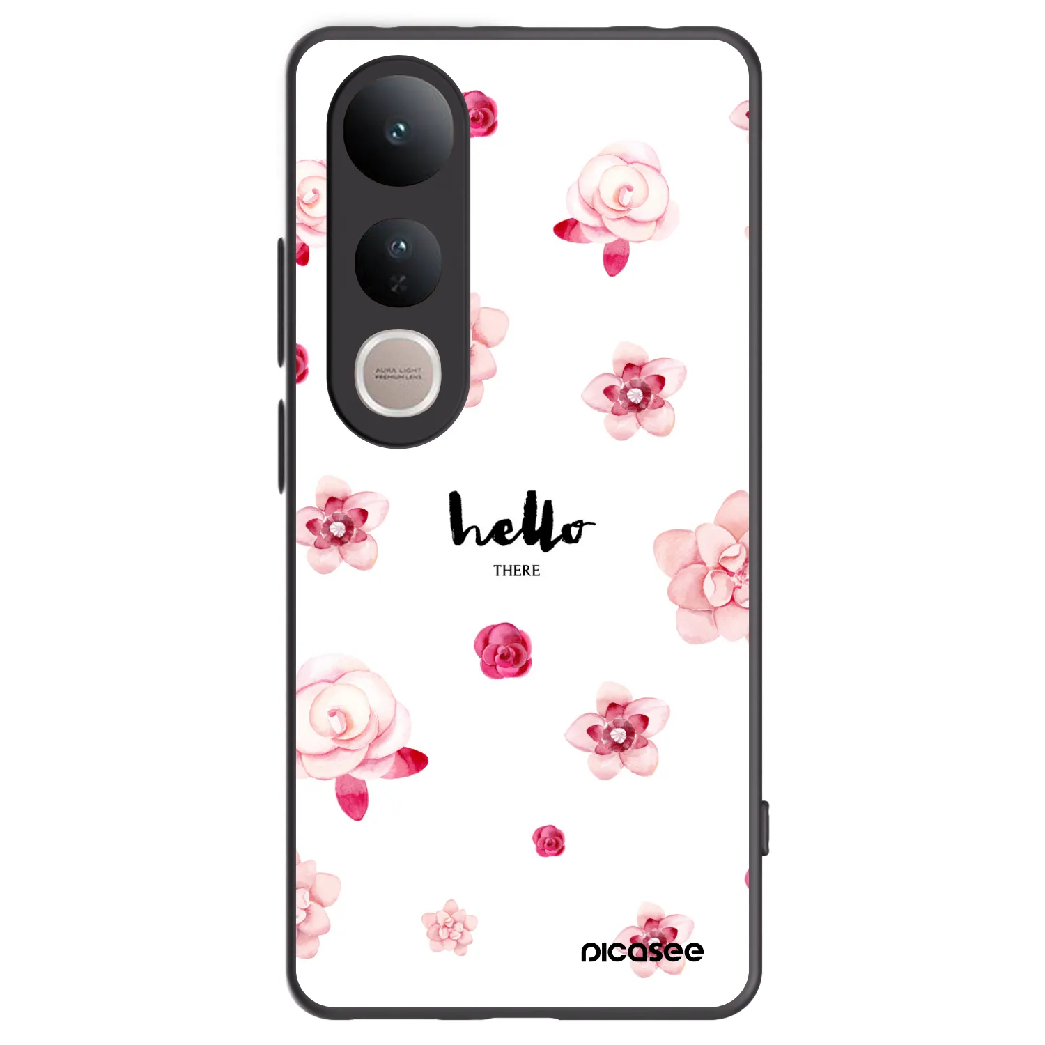 Picasee Vivo V50 Lite 5G Hülle - Schwarzes Silikon - Hello there