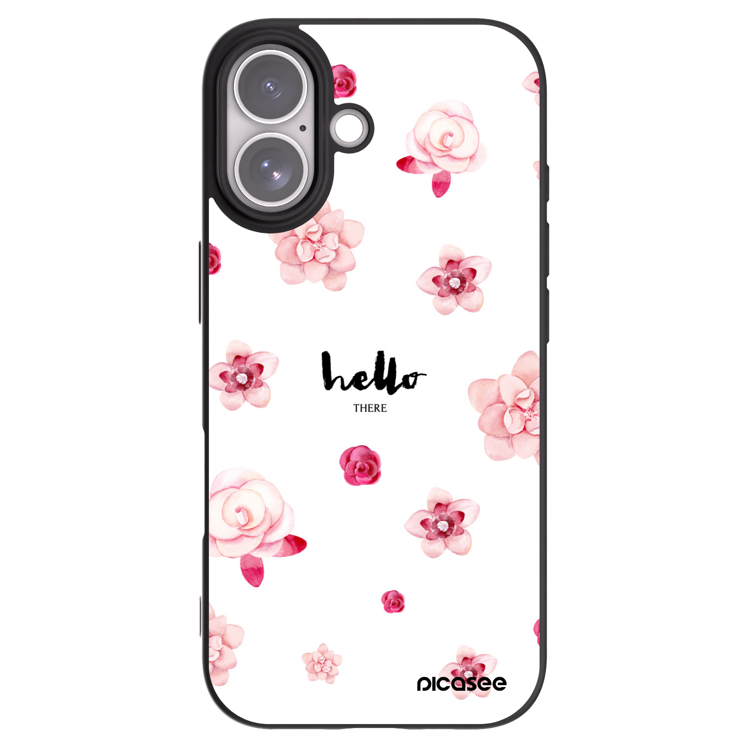 Picasee Apple iPhone 17 Hülle - Schwarzes Silikon - Hello there