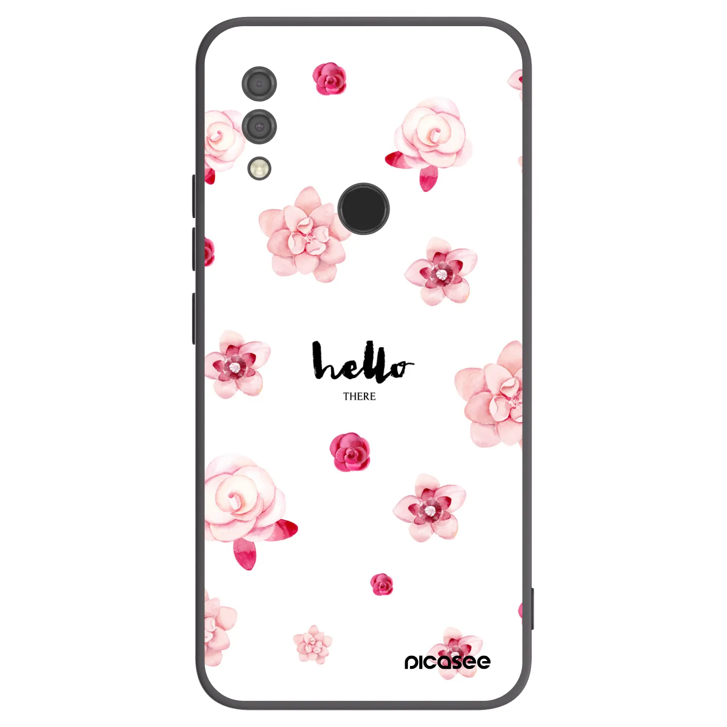 Picasee Xiaomi Redmi 7 Hülle - Schwarzes Silikon - Hello there