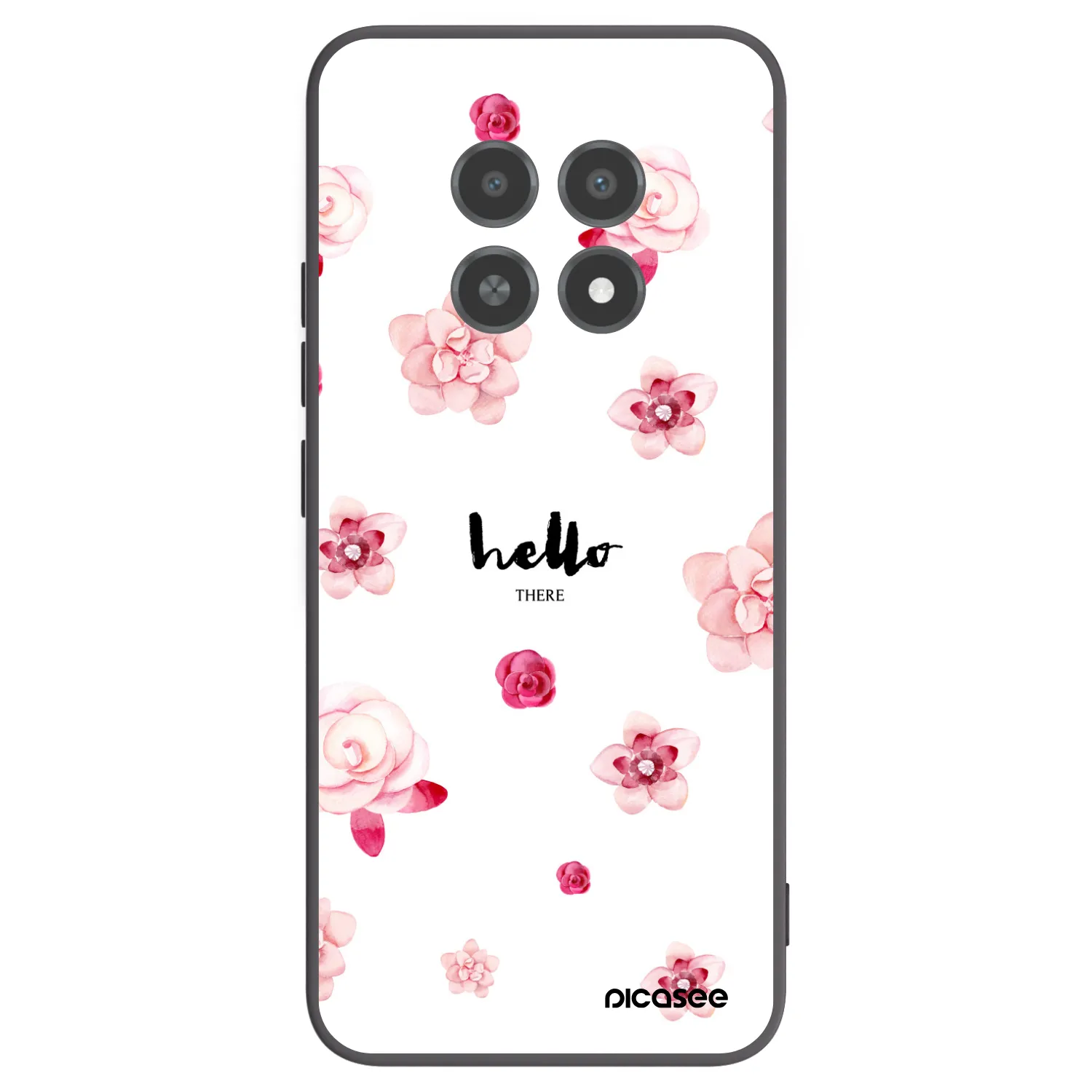 Picasee Realme 12X Hülle - Schwarzes Silikon - Hello there