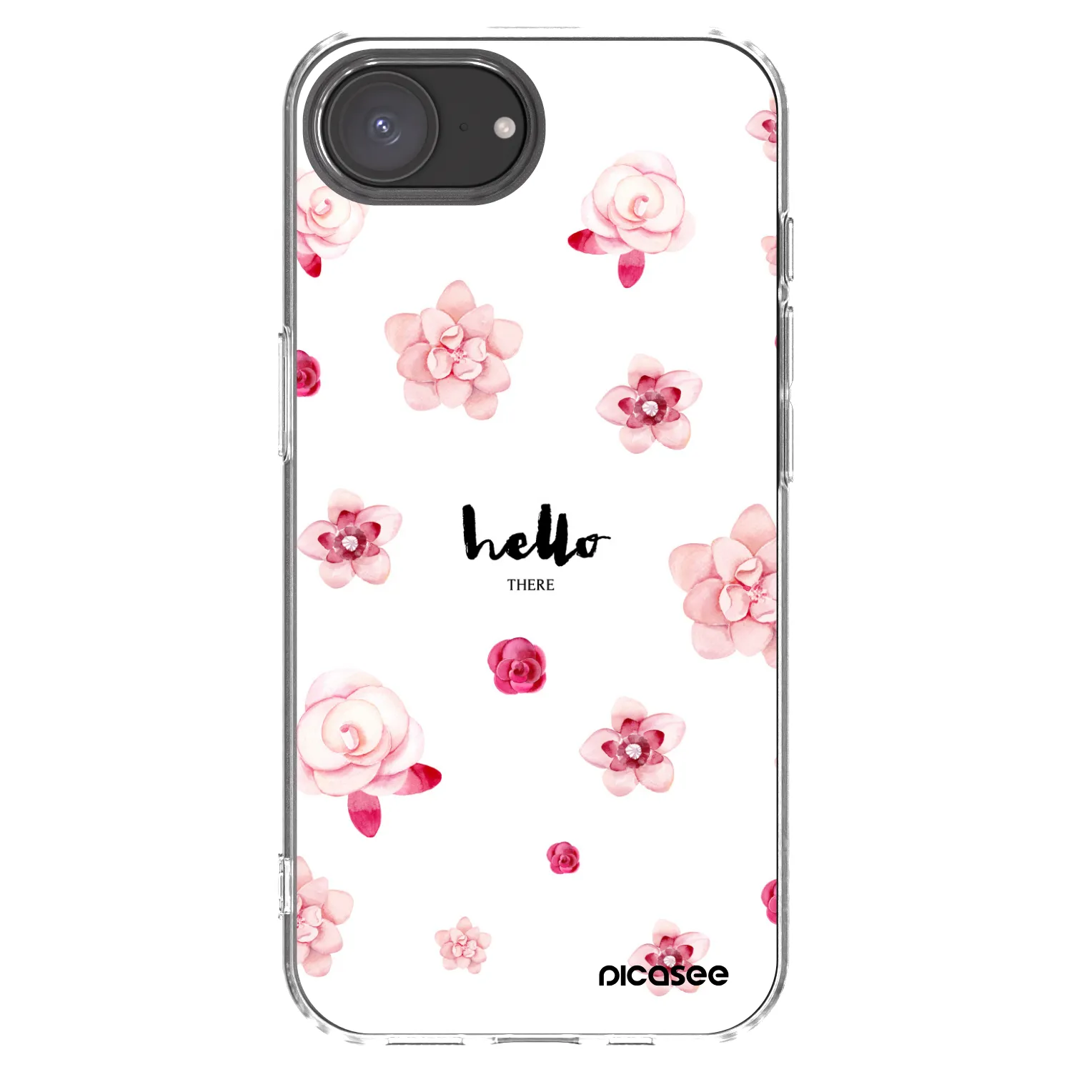Picasee Apple iPhone 17e Hülle - Transparentes Silikon - Hello there