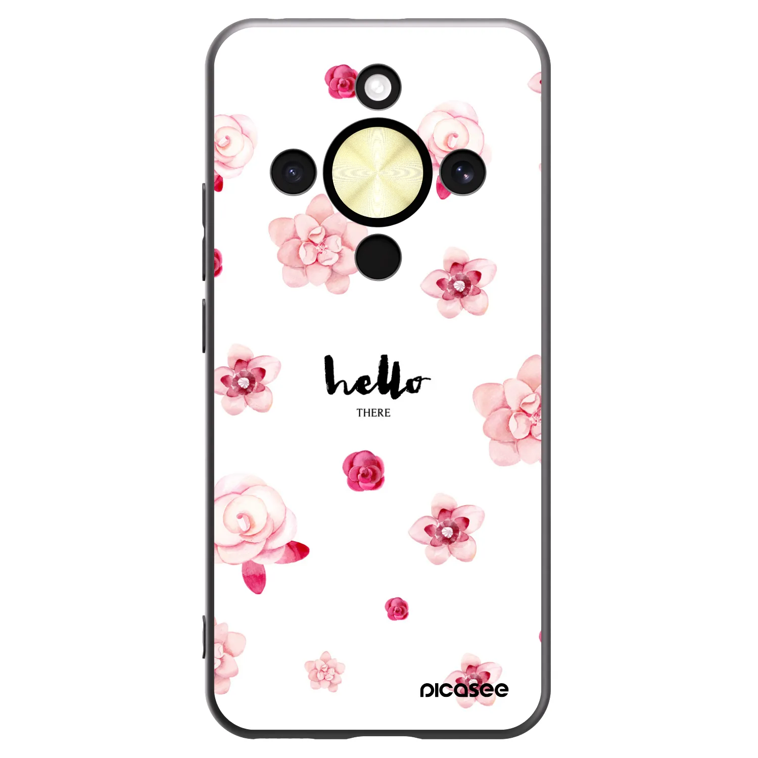 Picasee Honor Magic8 Lite 5G Hülle - Schwarzes Silikon - Hello there