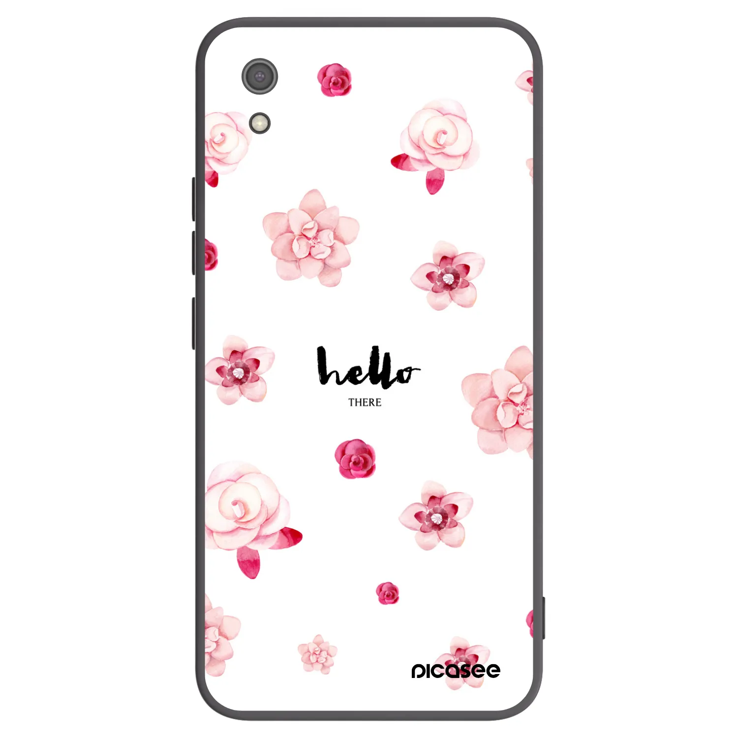 Picasee Xiaomi Redmi 7A Hülle - Schwarzes Silikon - Hello there