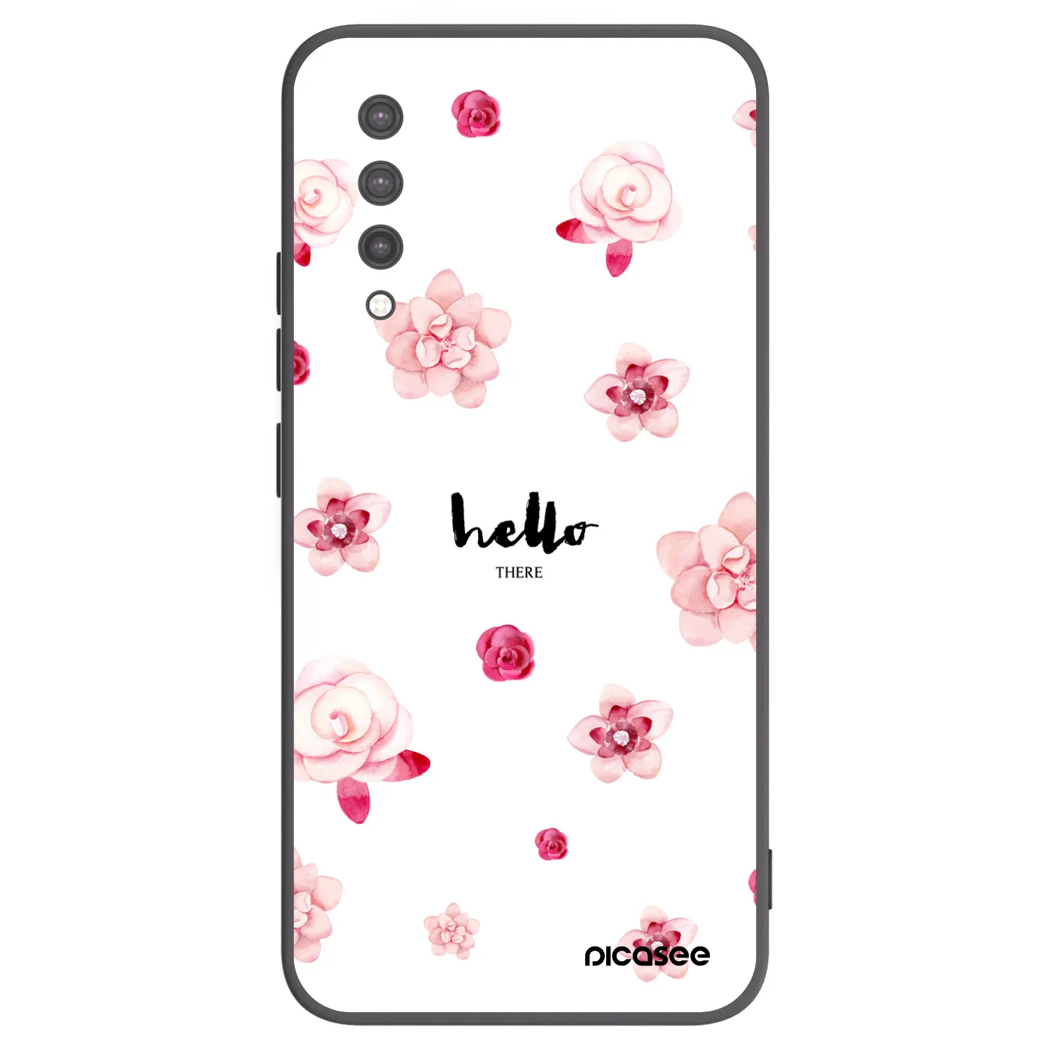 Picasee Xiaomi Mi 9 Lite Hülle - Schwarzes Silikon - Hello there