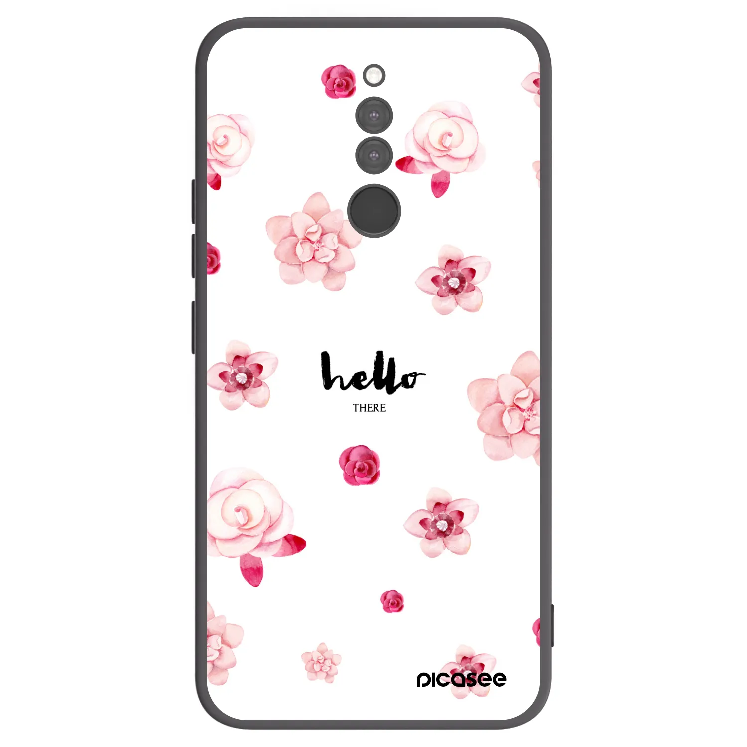 Picasee Xiaomi Redmi 8 Hülle - Schwarzes Silikon - Hello there