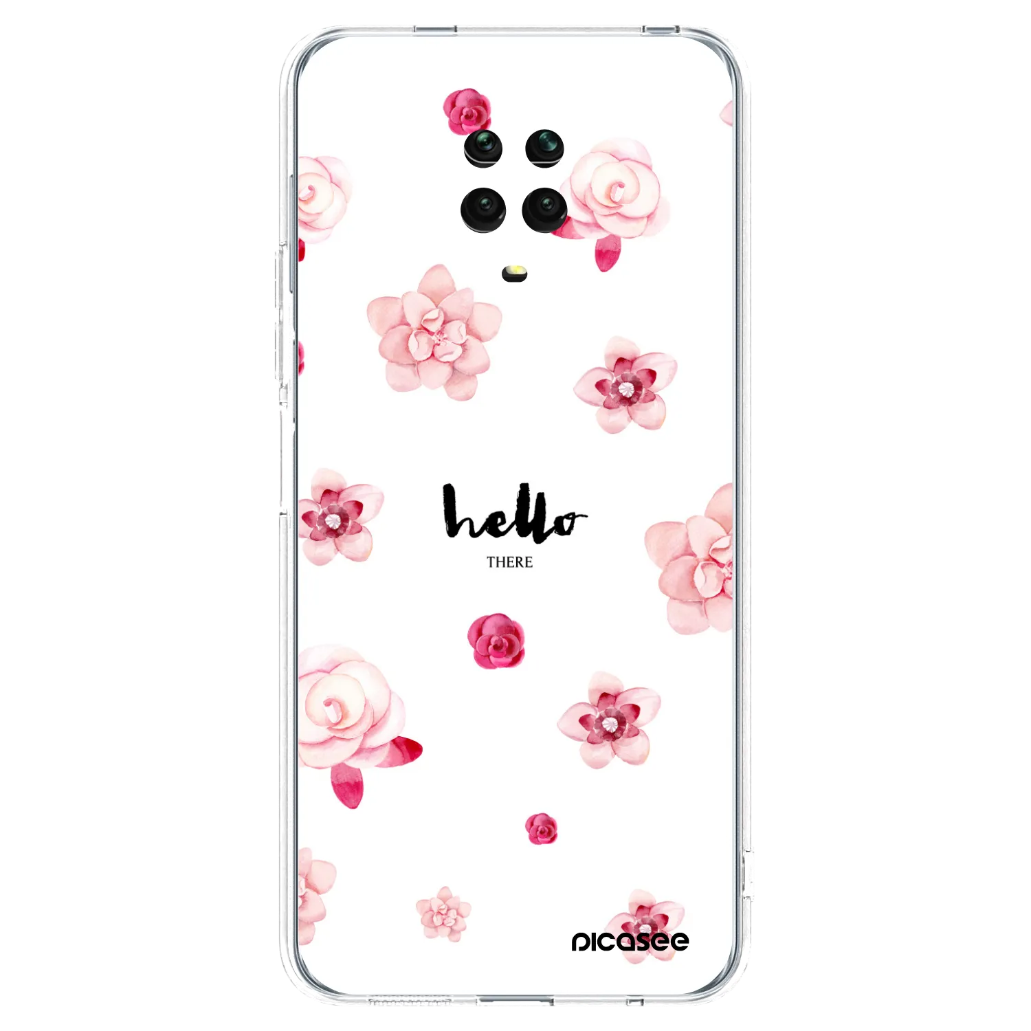 Picasee Xiaomi Redmi Note 9 Pro Hülle - Transparentes Silikon - Hello there