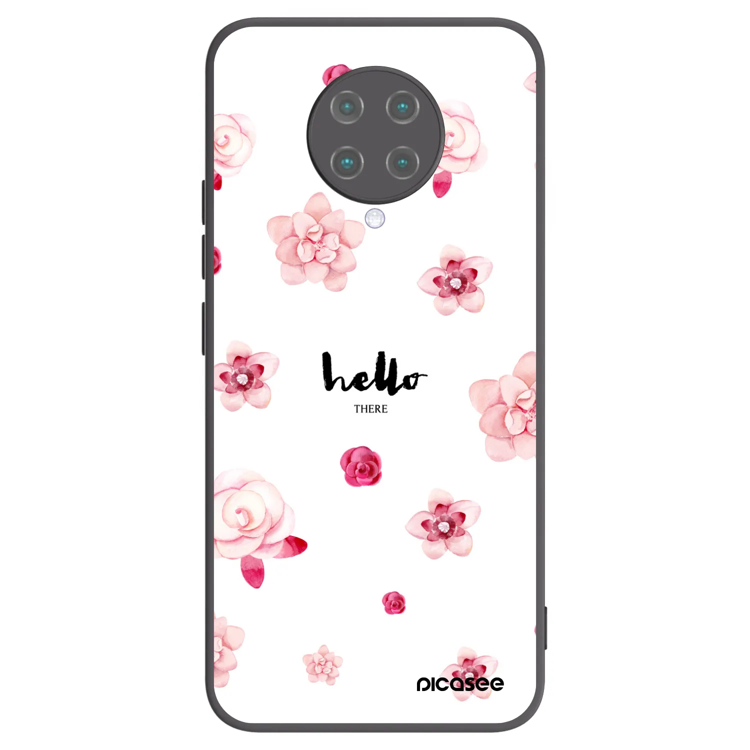 Picasee Xiaomi Poco F2 Pro Hülle - Schwarzes Silikon - Hello there
