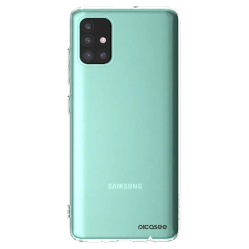 Picasee Samsung Galaxy M51 M515F Hülle - Transparentes Silikon - Clear