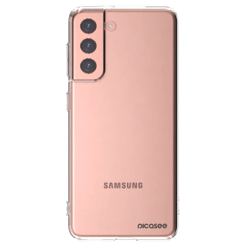 Picasee Samsung Galaxy S21 5G G991B Hülle - Transparentes Silikon - Clear