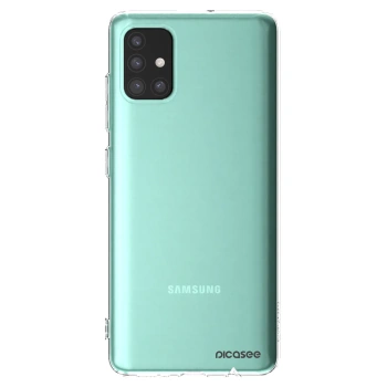 Picasee Samsung Galaxy M31s Hülle - Transparentes Silikon - Clear