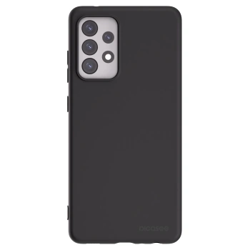 Picasee Samsung Galaxy A52 5G A525F Hülle - Schwarzes Silikon - Clear
