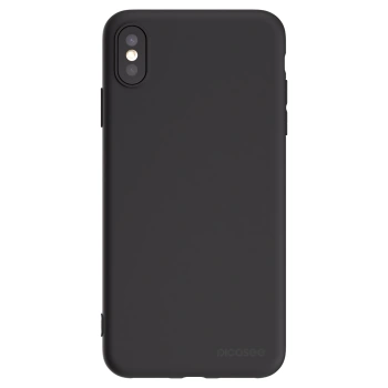 Picasee Apple iPhone XS Max Hülle - Schwarzes Silikon - Clear