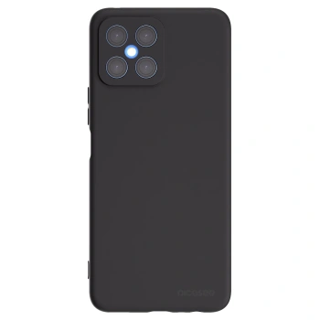 Picasee Honor X8 4G Hülle - Schwarzes Silikon - Clear