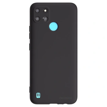 Picasee Realme C21Y Hülle - Schwarzes Silikon - Clear