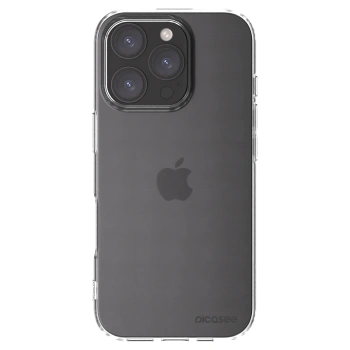Picasee Apple iPhone 16 Pro Hülle - Transparentes Silikon - Clear