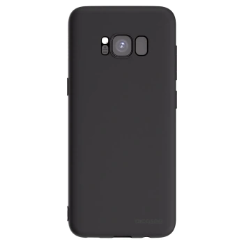 Picasee Samsung Galaxy S8 G950F Hülle - Schwarzes Silikon - Clear