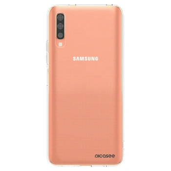 Picasee Samsung Galaxy A70 A705F Hülle - Transparentes Silikon - Clear
