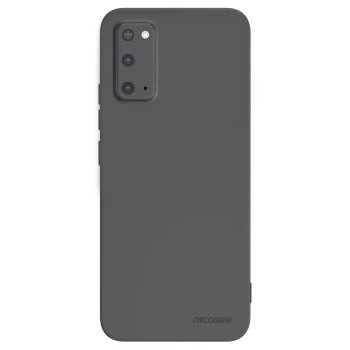 Picasee Samsung Galaxy S20 G980F Hülle - Schwarzes Silikon - Clear