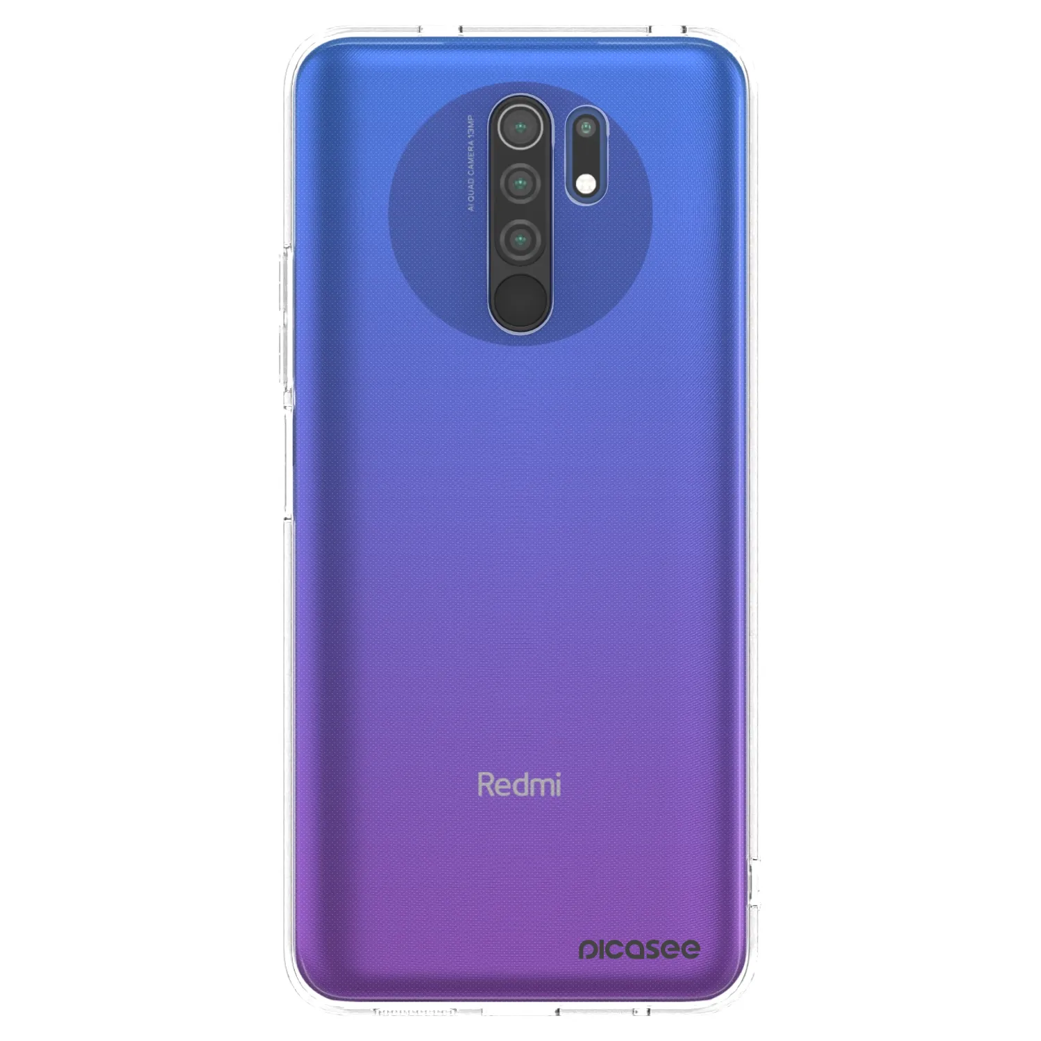 Picasee Xiaomi Redmi 9 Hülle - Transparentes Silikon - Clear