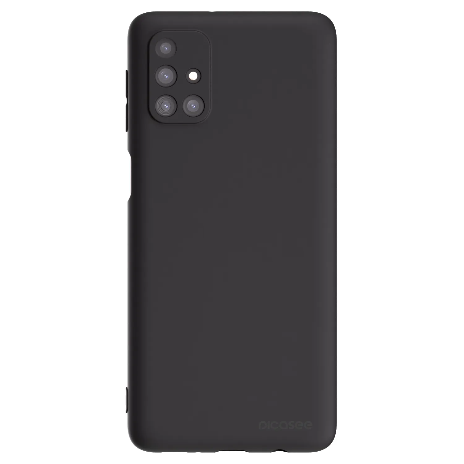 Picasee Samsung Galaxy M31s Hülle - Schwarzes Silikon - Clear