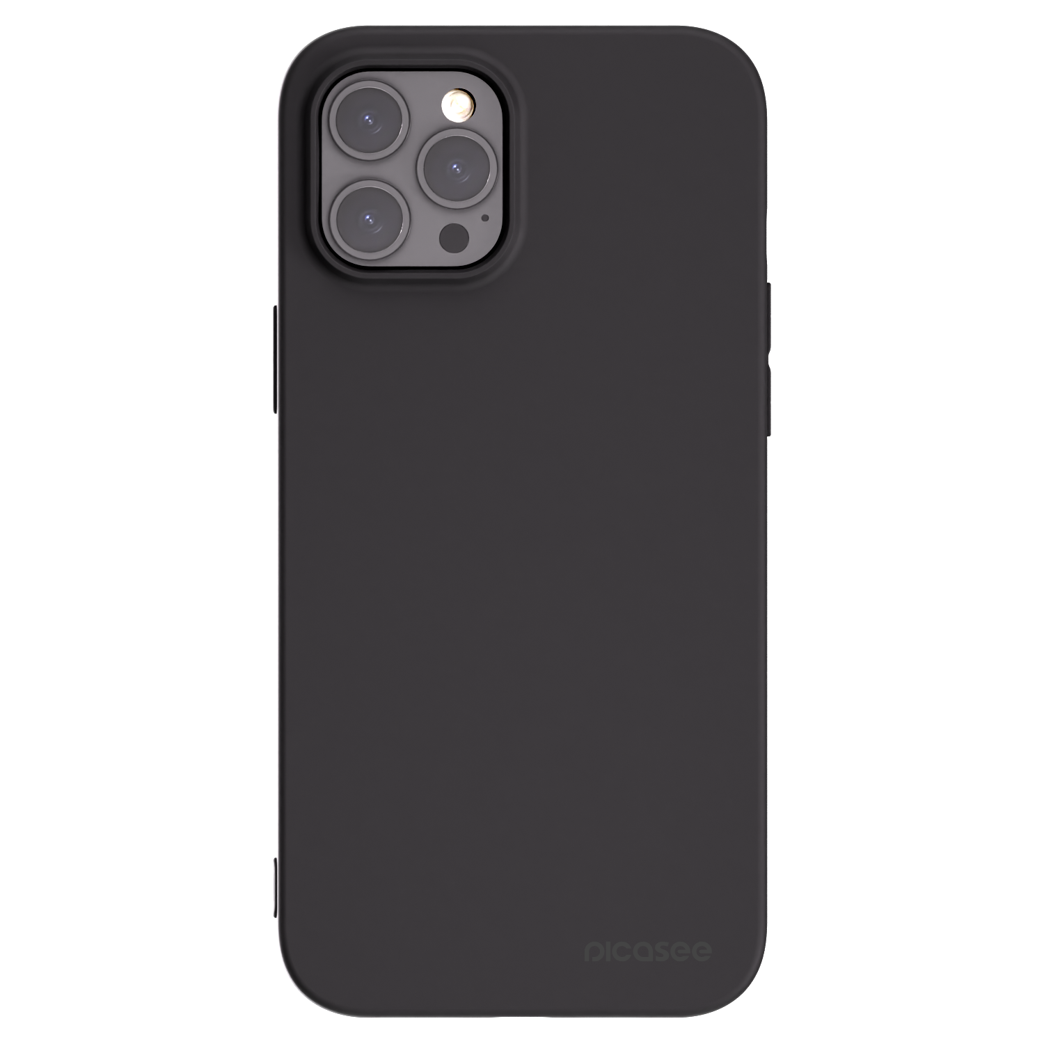 Picasee Apple iPhone 12 Pro Max Hülle - Schwarzes Silikon - Clear