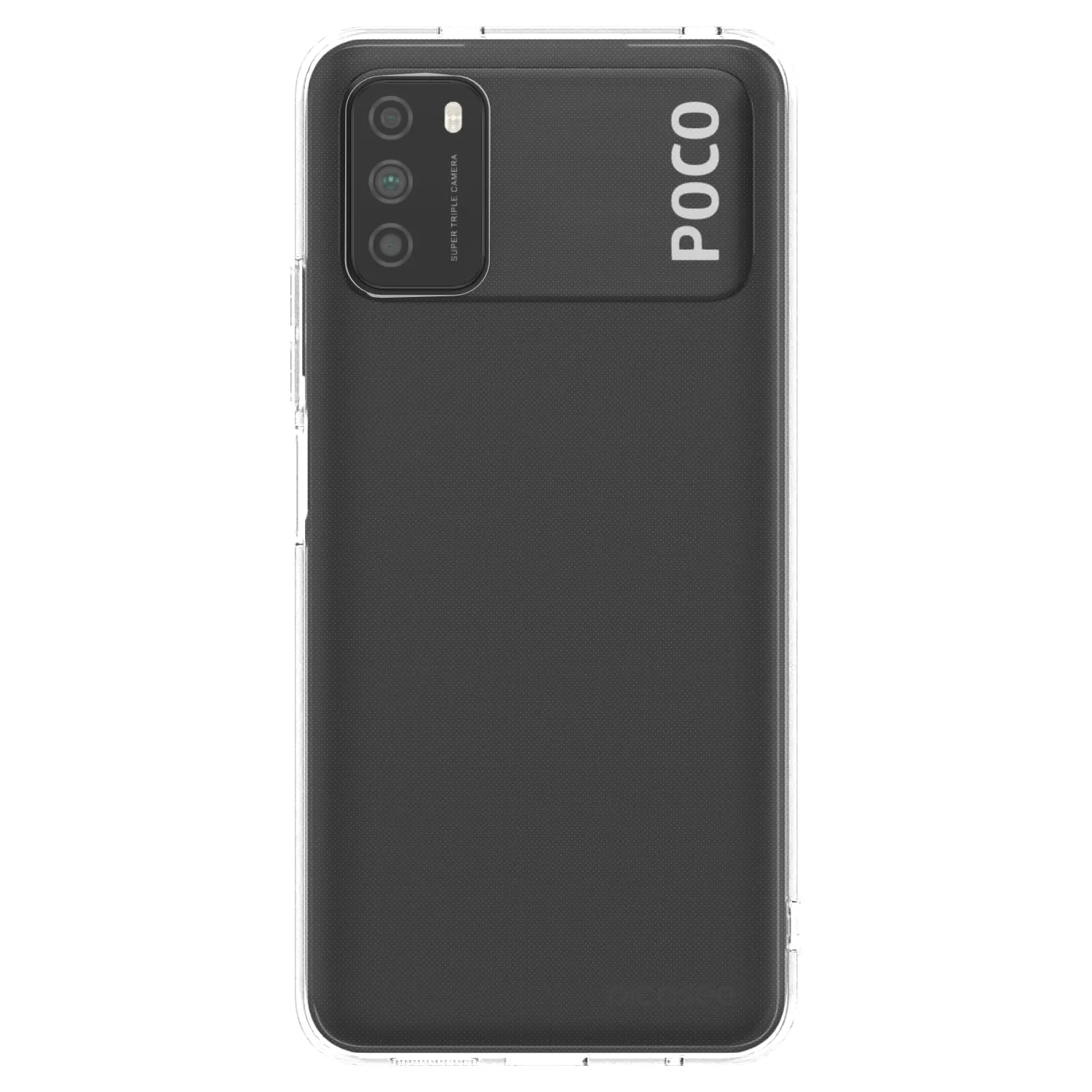 Picasee Xiaomi Poco M3 Hülle - Transparentes Silikon - Clear