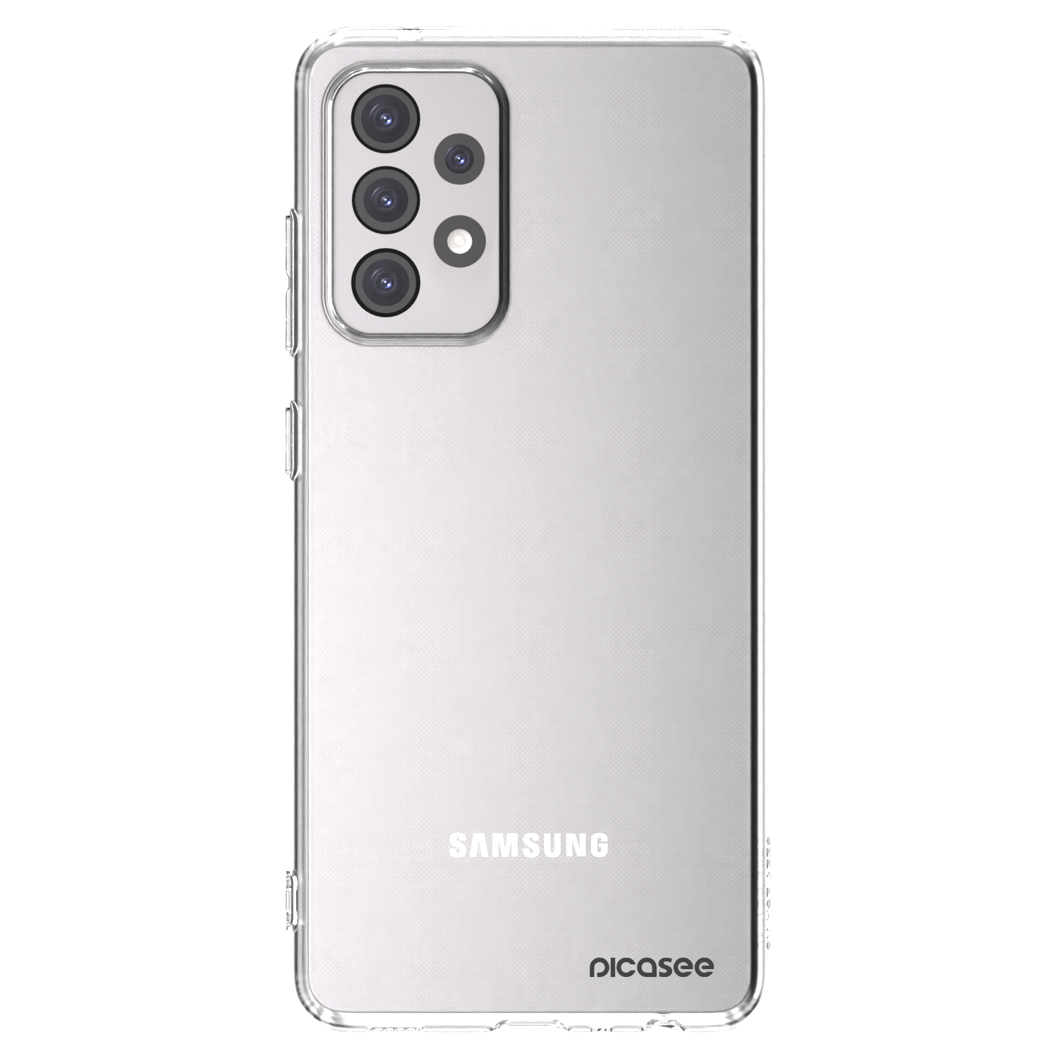 Picasee Samsung Galaxy A52 5G A525F Hülle - Transparentes Silikon - Clear