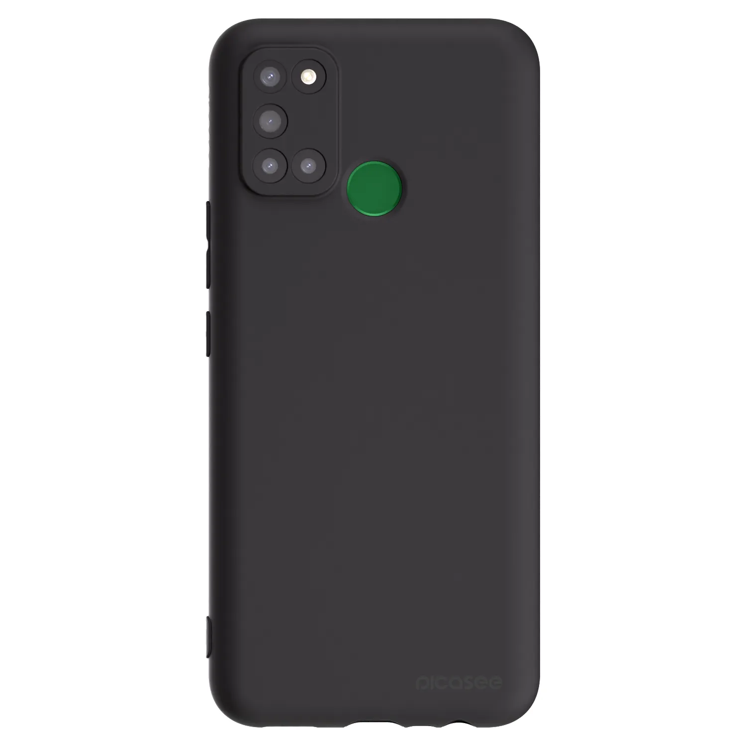 Picasee Realme 7i Hülle - Schwarzes Silikon - Clear