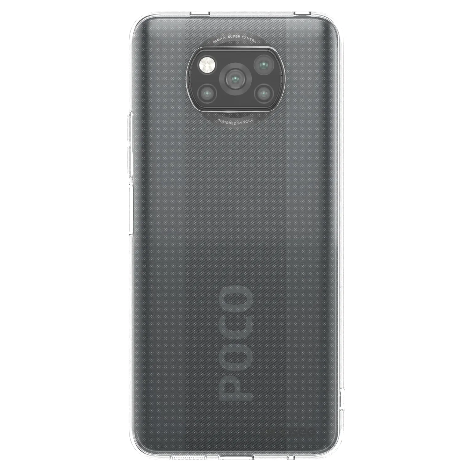 Picasee Xiaomi Poco X3 Pro Hülle - Schwarzes Silikon - Clear