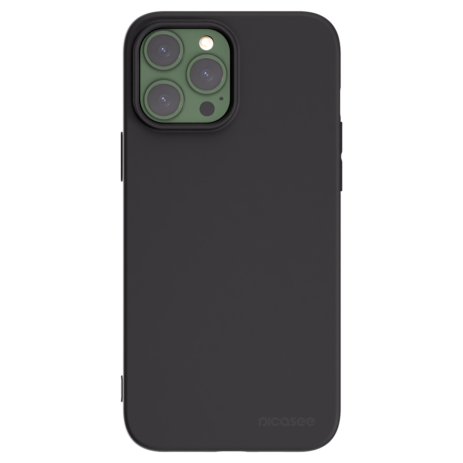 Picasee Apple iPhone 13 Pro Max Hülle - Schwarzes Silikon - Clear