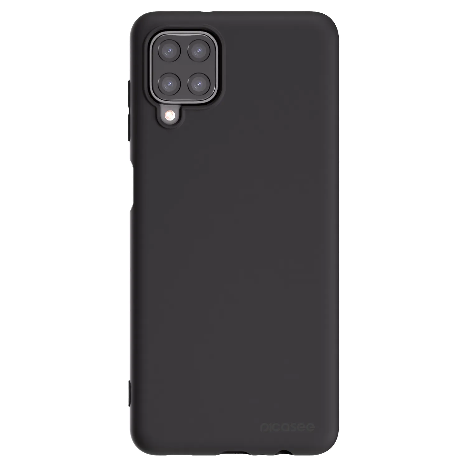 Picasee Samsung Galaxy M12 M127F Hülle - Schwarzes Silikon - Clear