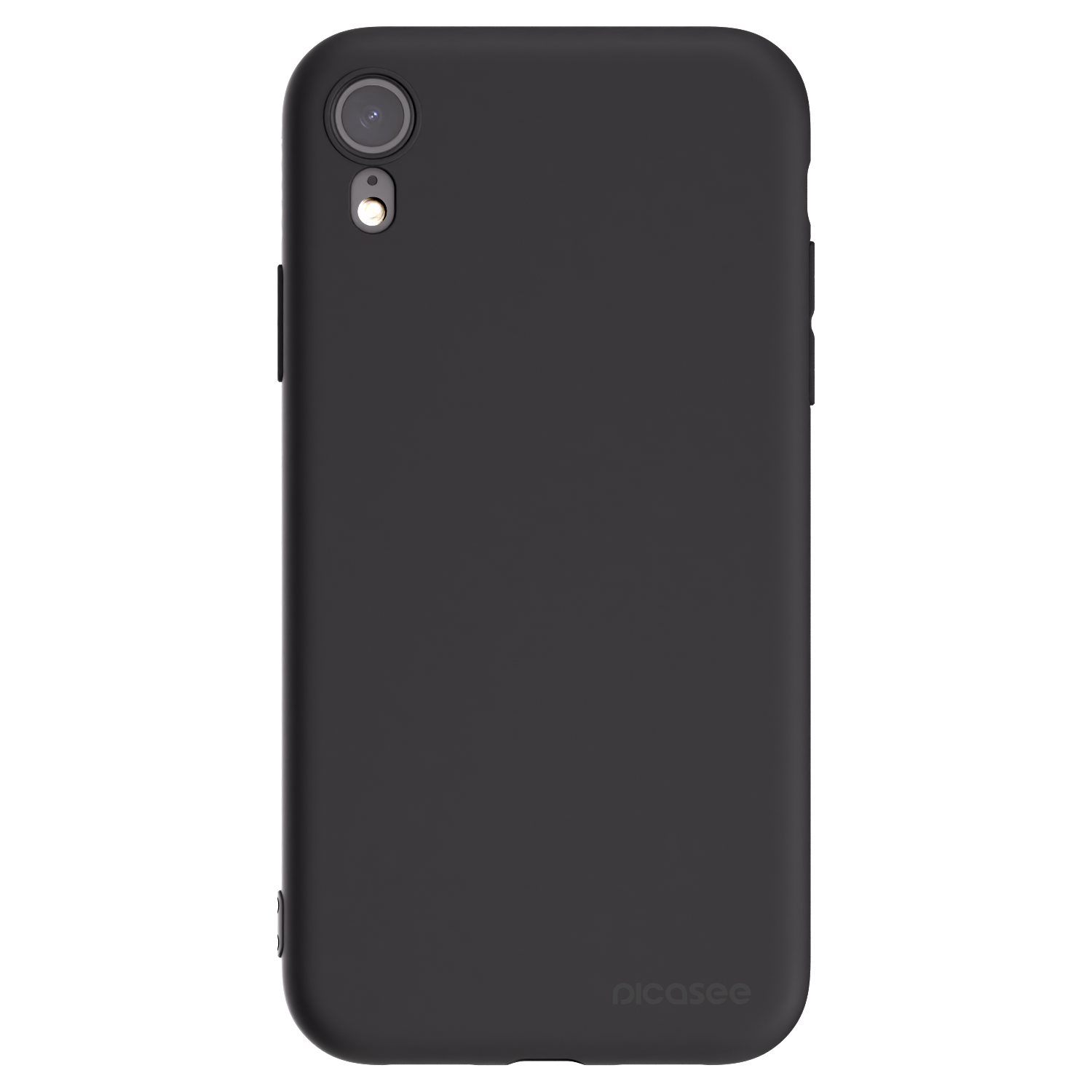 Picasee Apple iPhone XR Hülle - Schwarzes Silikon - Clear