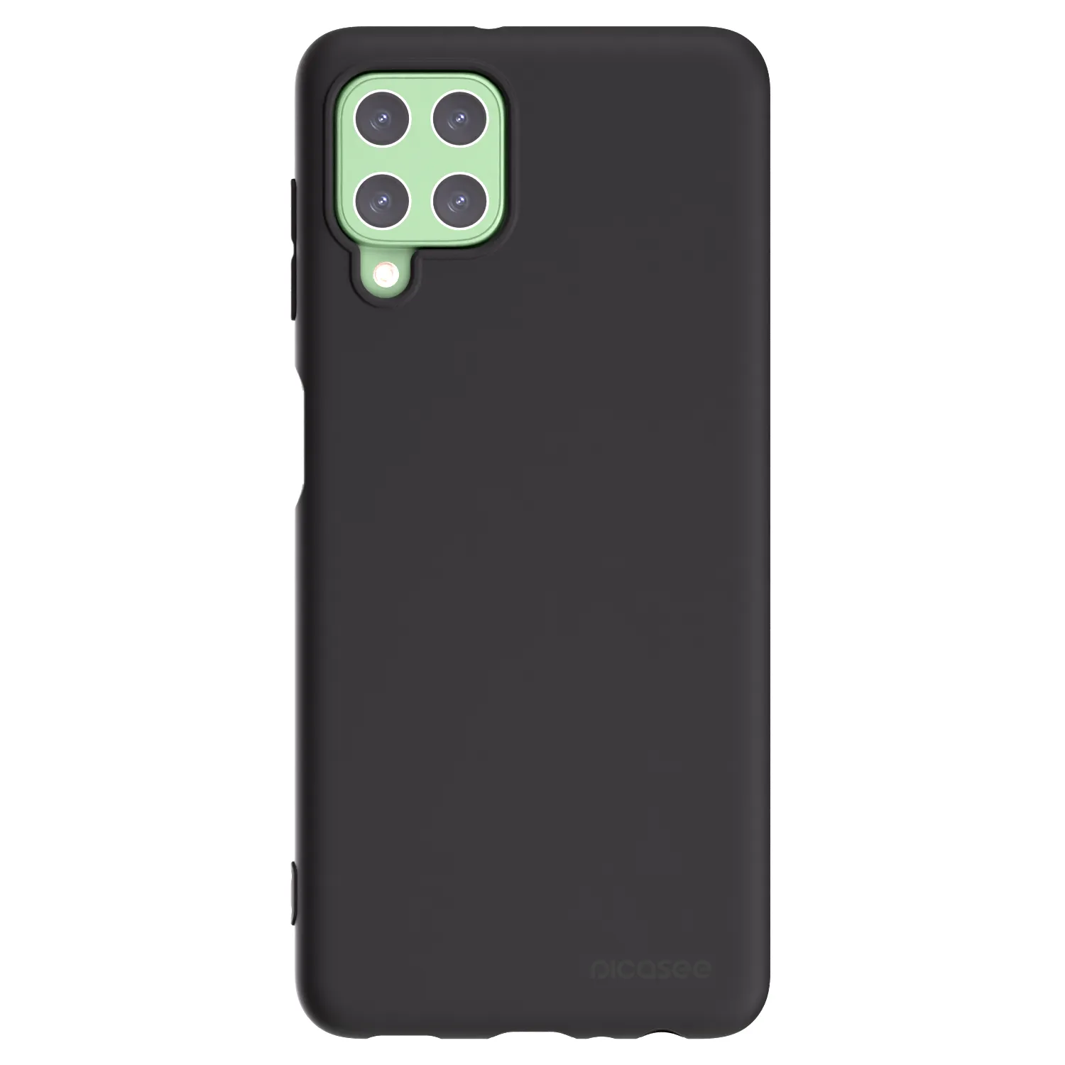 Picasee Samsung Galaxy A22 A225F 4G Hülle - Schwarzes Silikon - Clear